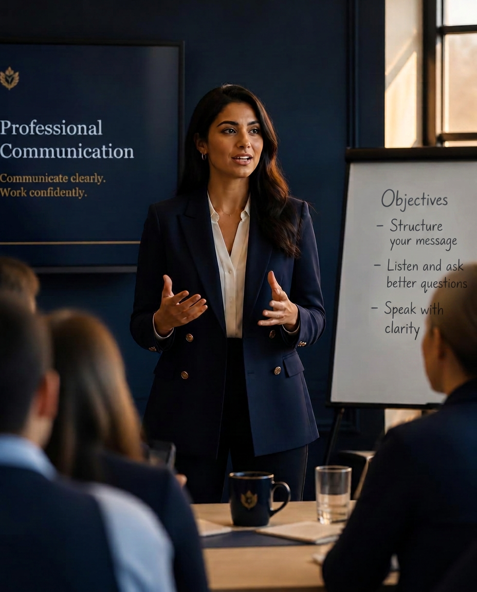 A SkillBridge Consultancy trainer leading a professional skills workshop